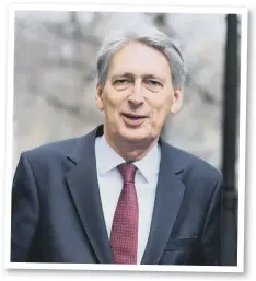  ??  ?? Chancellor Philip Hammond.