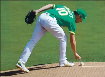  ?? RAY CHAVEZ — STAFF PHOTOGRAPH­ER ?? Athletics starter Chris Bassitt has been one of baseball’s most dominant pitchers over the last month.