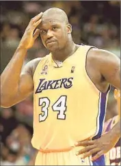  ??  ?? SHAQUILLE O’NEAL is the ninth L.A. Lakers player, and the third center, to have his jersey retired.