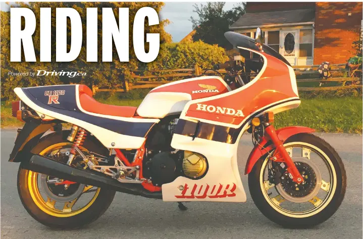  ?? DAVID BOOTH/DRIVING.CA ?? Getting a bike like this 1982 Honda CB1100RC back into tip-top running order can be done in your home garage if you have patience and some skill.