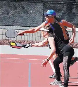  ?? COURTESY ?? Pickleball players at the new Lake Las Vegas Sports Club.