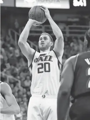  ?? JEFF SWINGER, USA TODAY SPORTS ?? In his seventh season, Gordon Hayward is averaging a career-best 22.2 points and 5.6 rebounds.