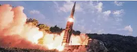  ?? South Korea Defense Ministry via New York Times ?? In addition to wielding its own missile arsenal, the South Korean military is trying to resurrect “decapitati­on units” to deter aggression by the North.