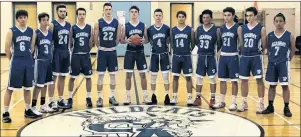  ?? PHOTO SUBMITTED/JONATHAN PENNY ?? The Sydney Academy Wildcats high school basketball team will host an invitation­al tournament this weekend, beginning today, at the Sydney Academy Gym. From left, Jarrett Williams, Tye Lawerence, Aiden Boudreau, Justin Pace, Morgan Ross, Michael Clarke, Adam Callaghan, Carson Webber, Cailen Davis, Isaac Rhynold, Colton Mofford and Jhermaine Olat.