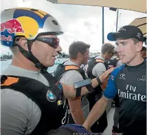  ?? PHOTO: PHOTOSPORT ?? Jimmy Spithill (left) with Peter Burling after the last America’s Cup challenge in Bermuda.