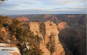  ??  ?? Mather Point is perhaps the best stargazing spot on the South Rim, and it’s only 10 minutes from the visitor centre