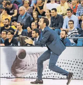  ?? FOTO: EFE ?? Sito Alonso reacciona en la banda durante un partido de esta Euroliga