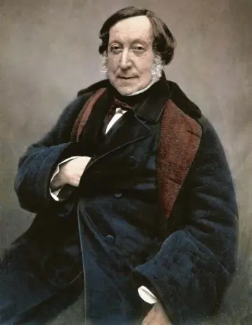  ?? Foto: picture alliance/leemage ?? Gioachino Rossini Mitte der 1850er Jahre, porträtier­t vom berühmten Fotografen Nadar.