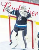  ??  ?? Jets goalie Connor Hellebuyck.