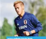  ??  ?? Japan’s midfielder Keisuke Honda