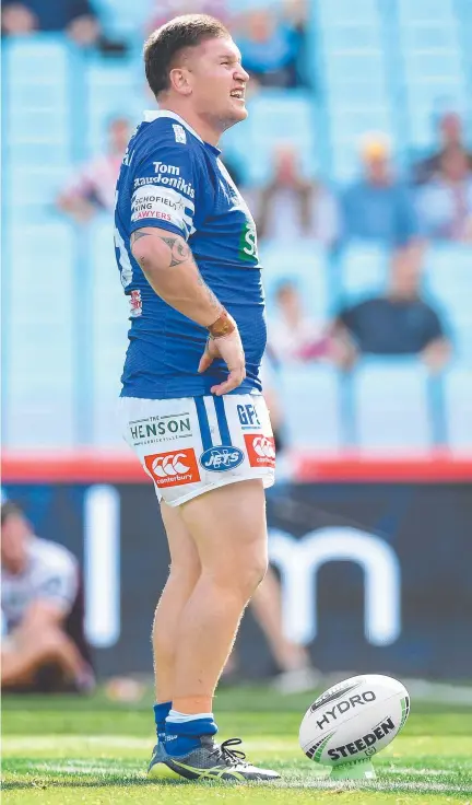  ??  ?? Greg Eastwood, pictured playing for the Newtown Jets in Sydney, was set to join Runaway Bay.