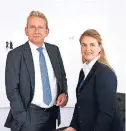  ?? FOTO: EICHLER & MEHLERT ?? Kathrin Eichler und Norbert Schulze Bornefeld von der unabhängig­en Vermögensv­erwaltung Eichler &amp; Mehlert