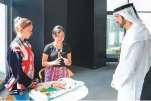  ??  ?? Shaikh Hamdan meets students during a gathering organised by the General Secretaria­t of the Dubai Executive Council in cooperatio­n with Unicef. WAM