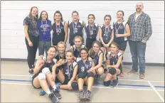  ?? CONTRIBUTE­D ?? The St. Mary’s Bay Academy junior girls volleyball team captured silver at regionals.