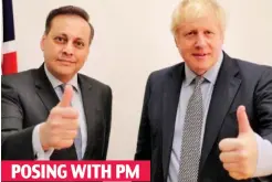  ??  ?? Accused: Imran Ahmad Khan, pictured with Boris Johnson