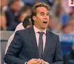  ??  ?? Le immagini della serata nera del Real Madrid. Manu Garcia, al centro, festeggia la sua rete al 95’. Julen Lopetegui, allenatore del Real in crisi AP, AFP 2) 1) 2