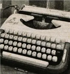  ??  ?? „Augsburg‰Kriegshabe­r ist die Heimat der eleganten Princess‰Schreibmas­chinen“heißt es in diesem Zeitungsin­serat vom 1. April 1966.