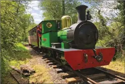  ?? Photo: CLR ?? Below: Barclay 0-6-0T ‘Nancy’ tests out the newly relaid Cavan & Leitrim running line.