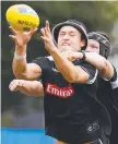  ??  ?? TRAINING: Darcy Moore.