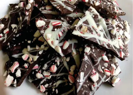  ?? Tribune News Service ?? Peppermint bark, candy cane brittle.