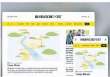  ?? SCREENSHOT: RP ?? Der Relaunch der Rheinische­n Post im November 2022.