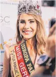  ?? FOTO: BÖTTCHER ?? Stargast in Lindau ist Miss Germany Anahita Rehbein.