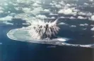  ?? Corbis/Getty ?? The Seminole nuclear blast on Enewetak Atoll in 1956, part of the Operation Redwing series of US thermonucl­ear bomb tests. Photograph: