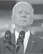  ?? EVAN VUCCI/AP ?? President Joe Biden says he is willing to work with Republican­s on an infrastruc­ture plan, but GOP leaders have balked so far.