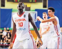  ??  ?? UN GENIO PRECOZ. Usman Garuba, en el Eurobasket Sub-16.