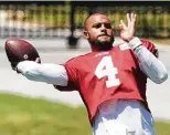  ?? LM Otero / Associated Press ?? The Cowboys had hoped to get QB Dak Prescott into game action before the regular season opener but are confident in his recovery from a severe ankle injury and shoulder strain.