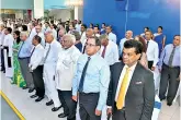  ??  ?? Participan­ts at the Aitken Spence 150th anniversar­y religious ceremony