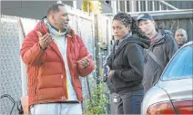  ?? Alan Markfield Sony Pictures ?? Deon Taylor with Naomie Harris on the set of “Black and Blue.”