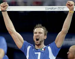  ??  ?? Campione Michal Lasko, 37 anni, in azzurro ha vinto il bronzo a Londra 2012