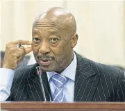  ?? /Trevor Samson ?? Applicatio­n: Embattled former Sars commission­er Tom Moyane wants to remain suspended with pay.