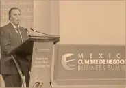  ?? Foto: notimex ?? José Antonio Meade. El secretario de Hacienda participó en México Cumbre de Negocios 2016.