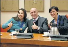  ??  ?? EN EL CONGRESO. Rubiales, ayer, con la Selección Sub-17.