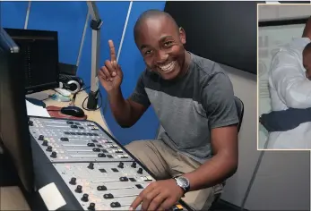  ?? PICTURES: ZANELE ZULU ?? DARE TO DREAM: Durban-based radio producer Sihle Mvundla, 23, may be jetting to a new job working for US celebrity Steve Harvey in the US.