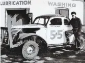  ?? WAYNE READY ?? title of Hamilton Speedway Park Alumni.
Early local dirt track racer Eric Bradt circa 1950. This photo was one of many presented at the recent Speedway Park alumni breakfast meeting.