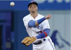 ?? RICK MADONIK/TORONTO STAR ?? Blue Jays shortstop Troy Tulowitzki is dealing with a bone spur on his right heel, which manager John Gibbons calls “a little nagging thing.”