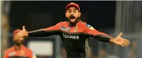  ?? AFP file ?? Virat Kohli is disappoint­ed with the Royal Challenger­s Bangalore show in the Indian Premier League this season. —
