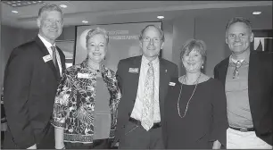  ??  ?? Keith Cox, Susan Dunn, Stuart Mackey, Judy Love and Roy Snook