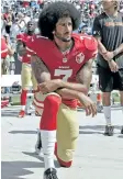  ??  ?? Colin Kaepernick