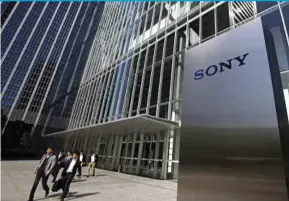  ?? AP PIC ?? Sony Corp shares rose three per cent to 3,873 yen at the close in Tokyo yesterday, their highest since May 2015.