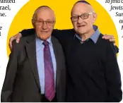  ?? ?? To find out more about Jewish Care’s Holocaust Survivors’ Centre at Jewish Care’s Michael Sobell Jewish Community Centre, call Jewish Care Direct helpline on 020-8922 2222 or helpline@jcare. org. Manfred Goldberg and Zigi Schipper were talking to Gaby Wine