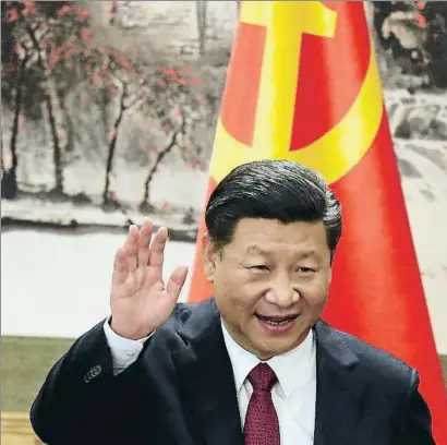 ?? NG HAN GUAN / AP ?? El presidente de China, Xi Jinping, en una imagen del pasado mes de octubre