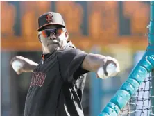  ?? Michael Macor / The Chronicle 2014 ?? After eight seasons as the Giants’ hitting coach, Hensley Meulens will be the team’s bench coach in 2018.