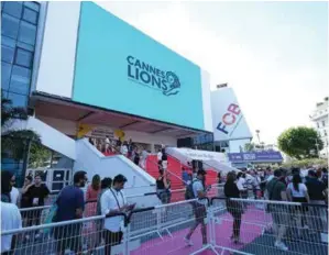  ??  ?? Digital experience: Cannes Lions will run Lions Live throughout June