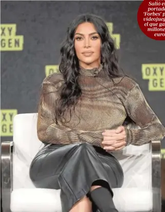  ?? GTRES ?? Kim Kardashian, en 2020, durante un congreso en Pasadena (California)