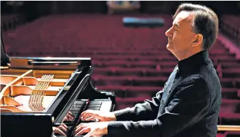  ??  ?? Eloquent: pianist Stephen Hough launched Radio 3’s first series of live broadcast concerts since lockdown at the Wigmore Hall