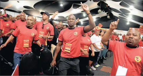  ?? PICTURE: NOKUTHULA MBATHA ?? Delegates at the launch of the South African Federation of Trade Unions.